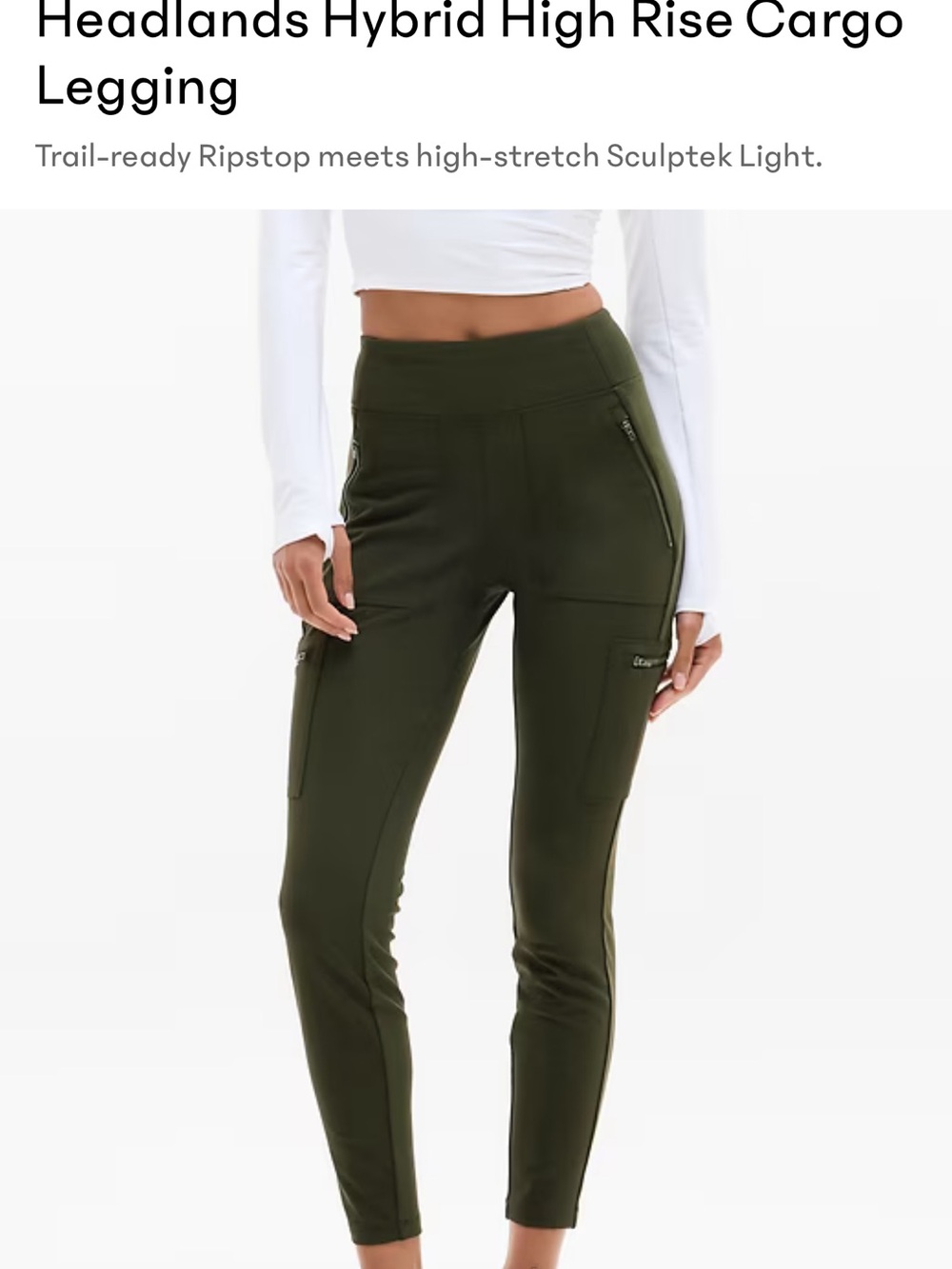 Athleta Women’s Headlands Hybrid Cargo Leggings